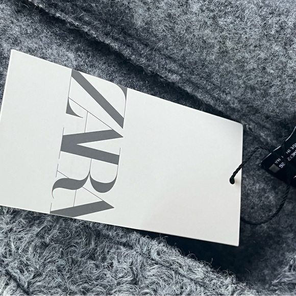 NWT ZARA TEXTURED OVERSIZED BOMBER JACKET S-M - Picture 7 of 8